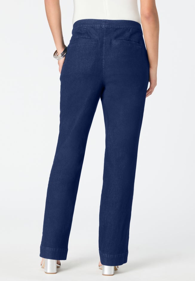 Plus Size High-Rise Bootcut Denim Trouser image number 1