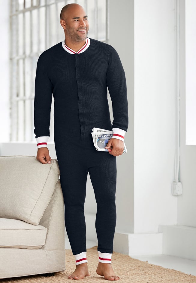 Waffle Thermal Onesie Suit image number 1