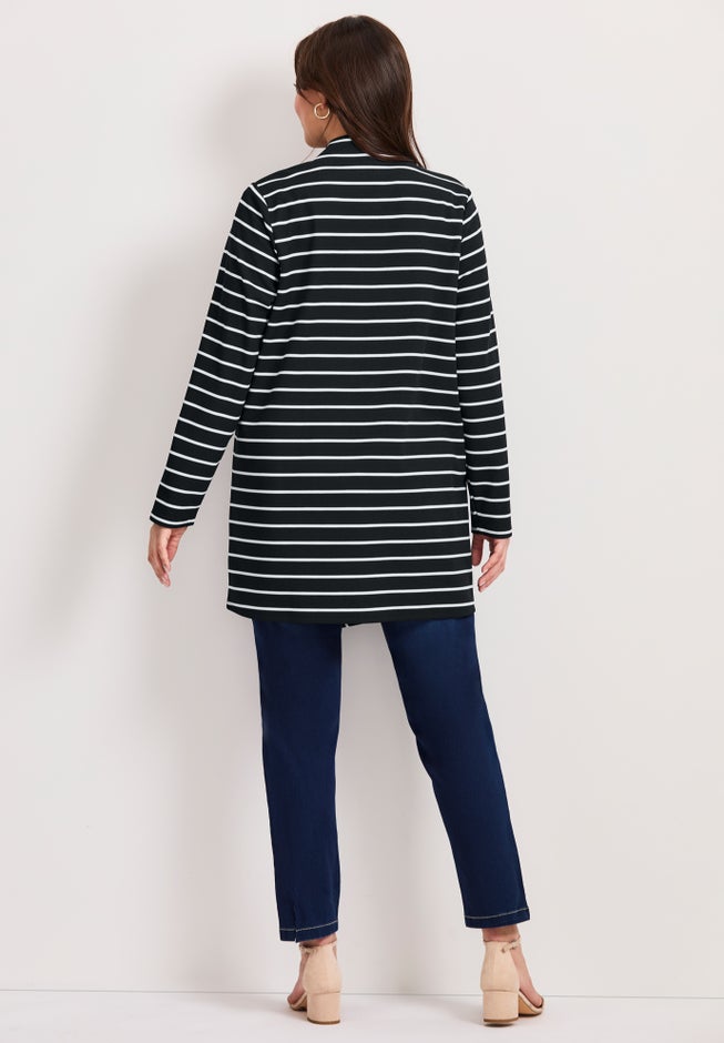 Striped Cascade Cardigan image number 1