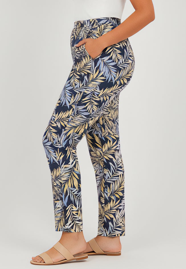 Straight Leg Linen Pant image number 2