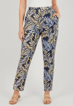 Straight Leg Linen Pant