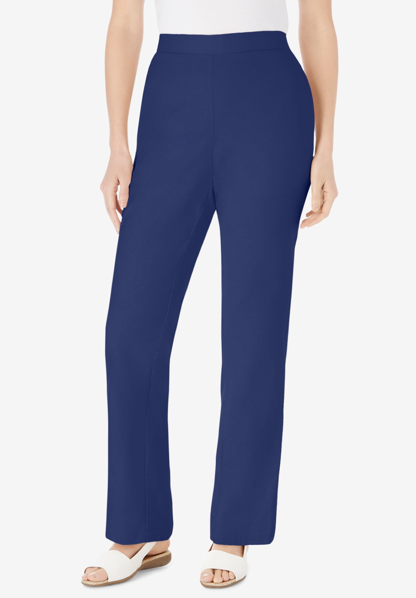 Straight Leg Linen Pant image number 1