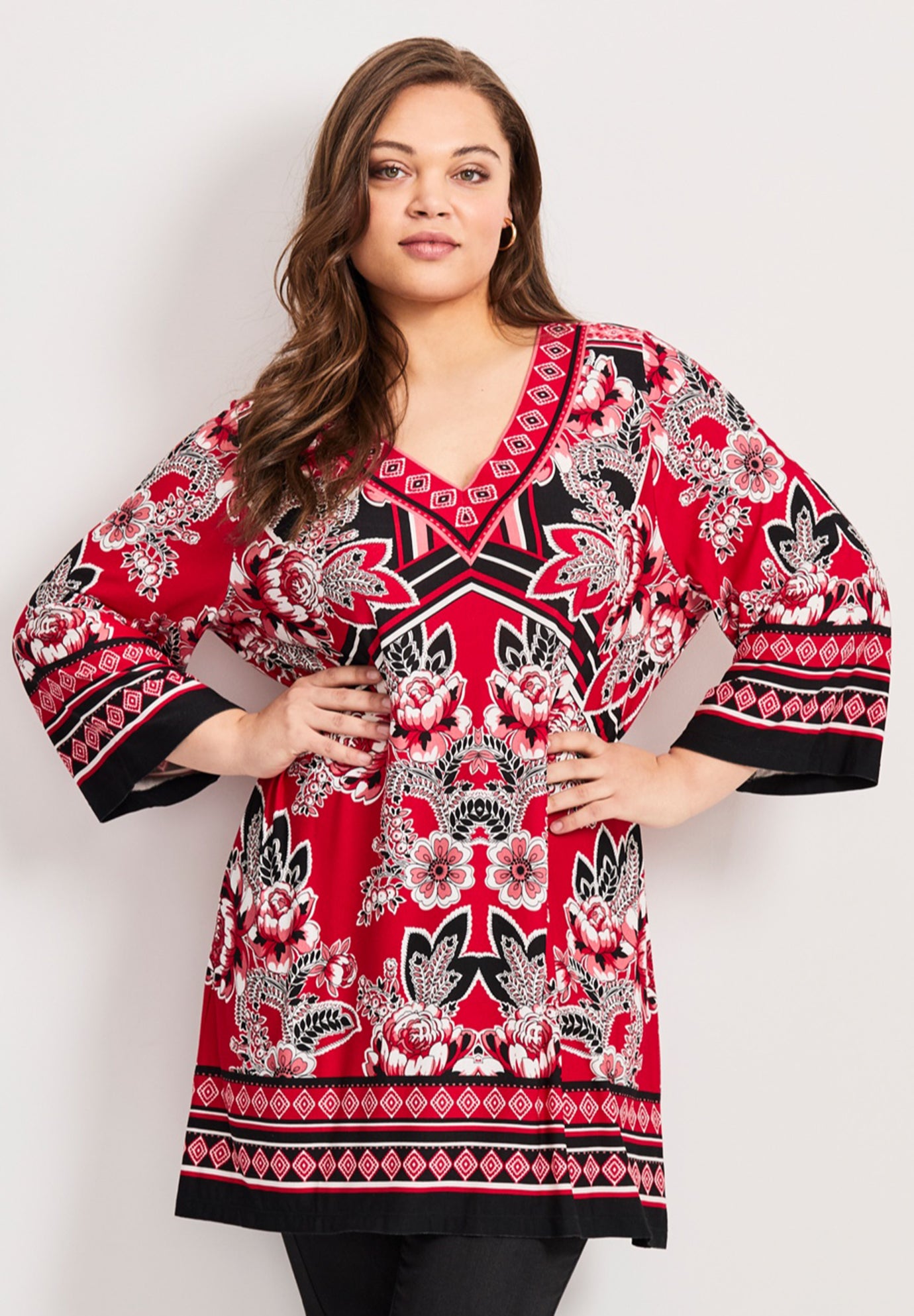 Scarf Print Tunic image number 0