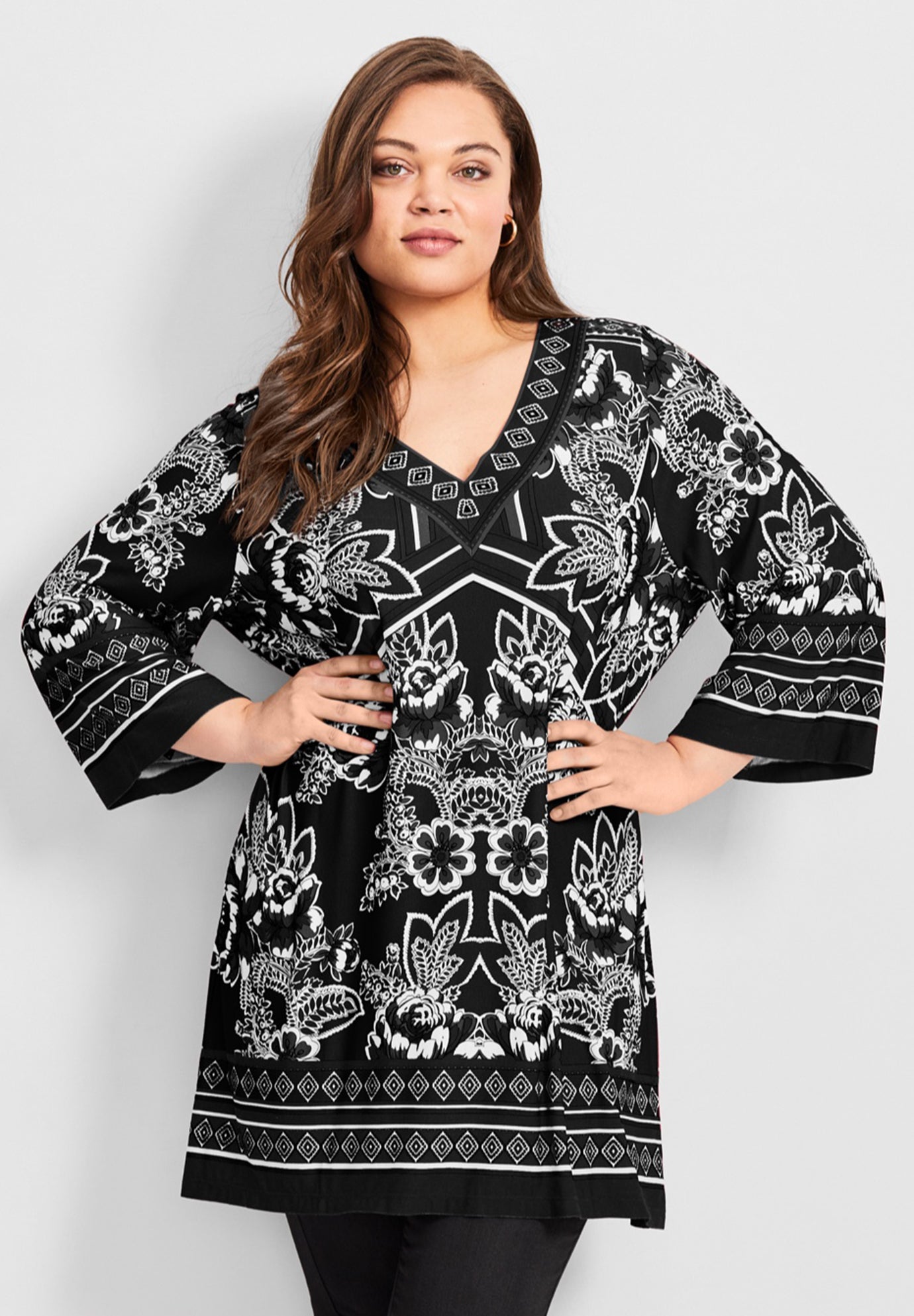 Scarf Print Tunic image number 0