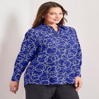 Signature Button Front Blouse image number null