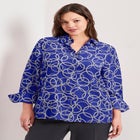 Signature Button Front Blouse image number null