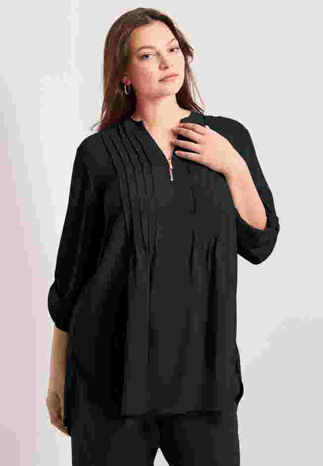 Roll Tab Zip Front Tunic image number 3