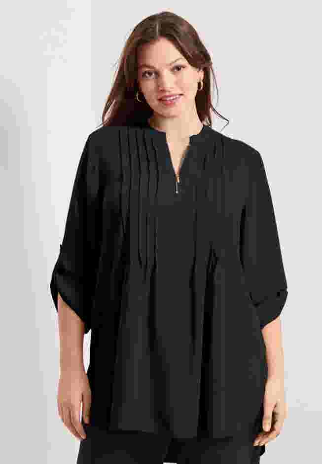 Roll Tab Zip Front Tunic image number 0