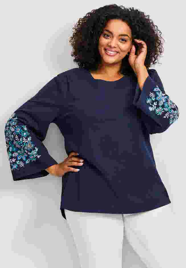 Novelty Bell Sleeve Top image number 0