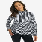 Poplin Hi-Low Henley Tunic image number null