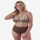 Embroidered Front-Close Underwire Bra image number 0