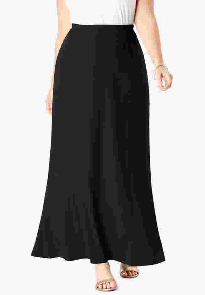 Stretch Knit Maxi Skirt image number 0