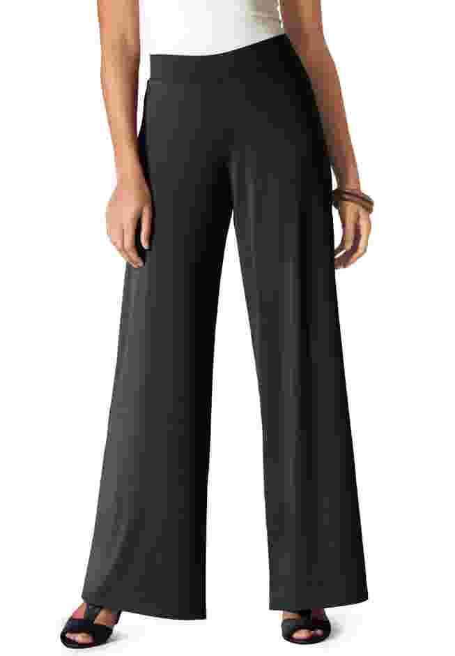 Stretch Knit Wide Leg Pant image number 5