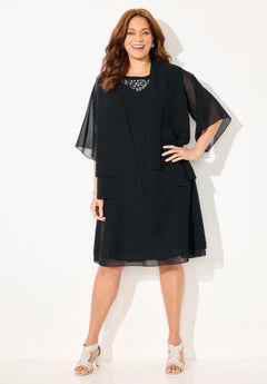 Plus Size Jacket Dresses | OneStopPlus Plus Size Jacket Dresses | OneStopPlus