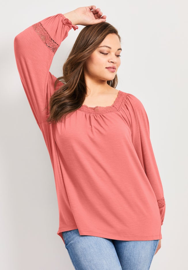 Crochet Trim Top image number 3