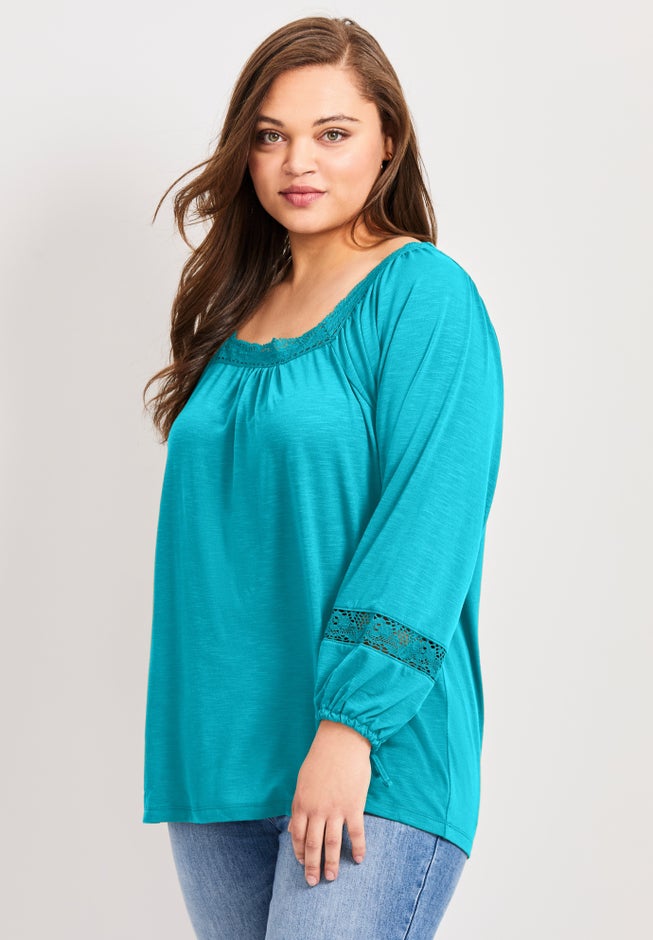 Crochet Trim Top image number 2