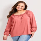 Crochet Trim Top image number null