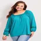 Crochet Trim Top image number null