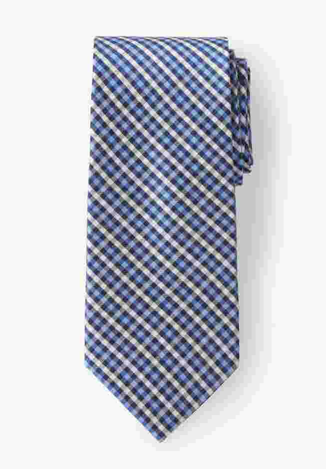 Extra Long Check Tie image number 0