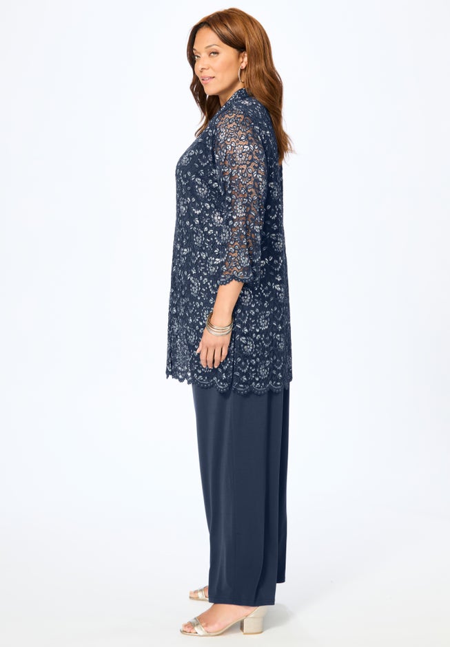 3-Piece Lace Pant Set image number 2