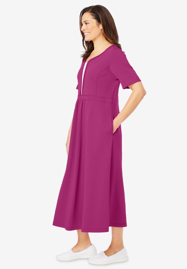 Layered Knit Empire Dress image number 3