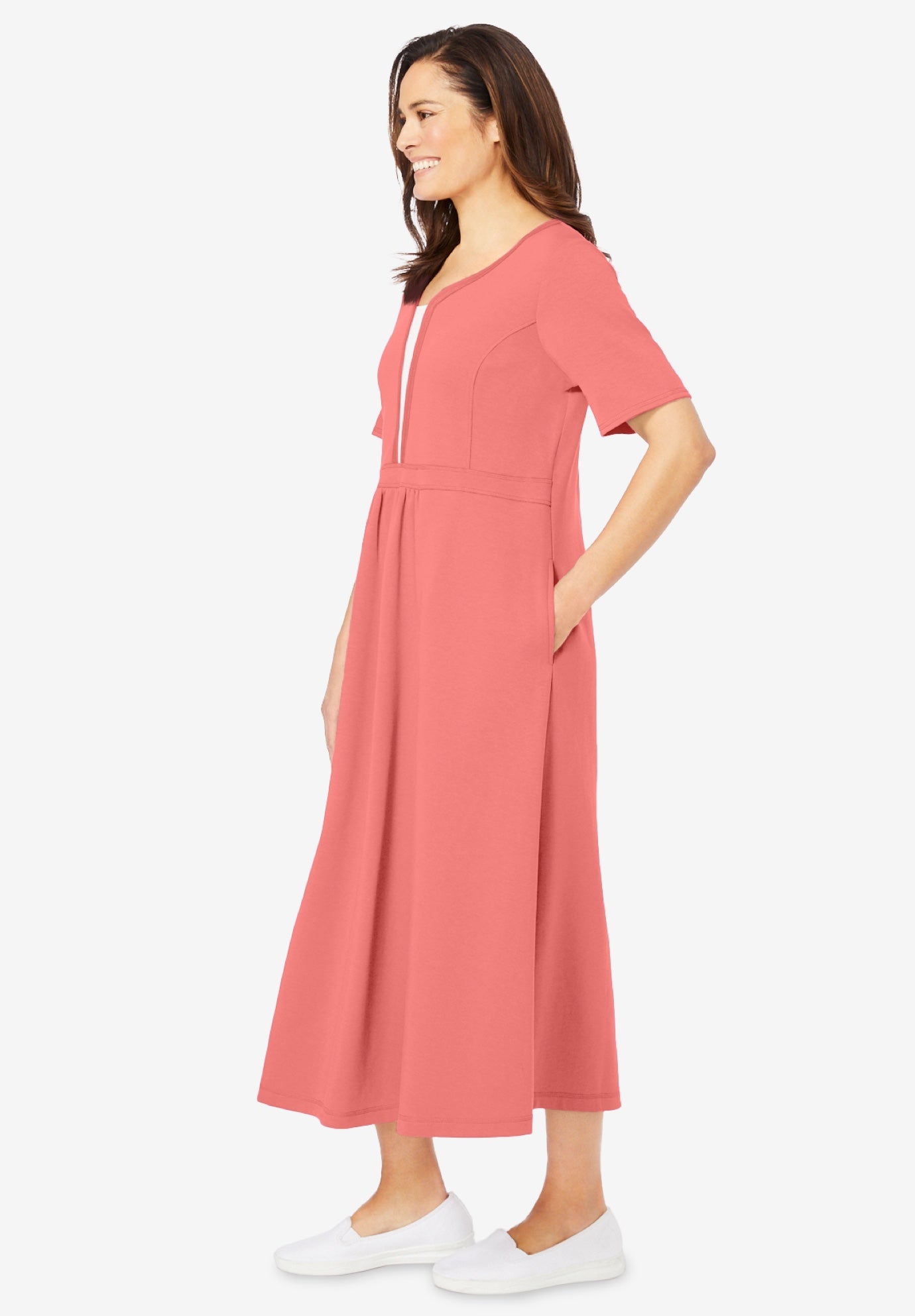 Layered Knit Empire Dress image number 2