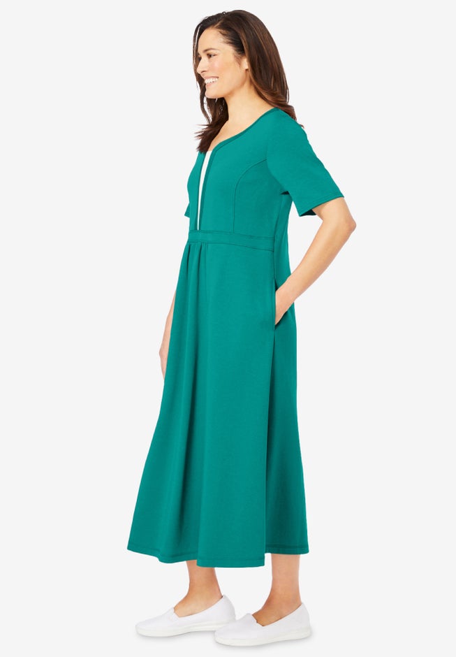 Layered Knit Empire Dress image number 2