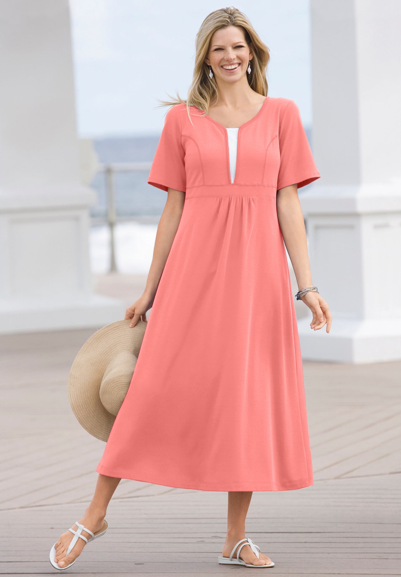 Layered Knit Empire Dress image number 0