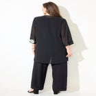 Lightweight Embroidered Sequin 3-Piece Pant Suit image number null