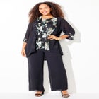 Lightweight Embroidered Sequin 3-Piece Pant Suit image number null
