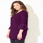 Black Label Grommet Ponte Tunic image number null