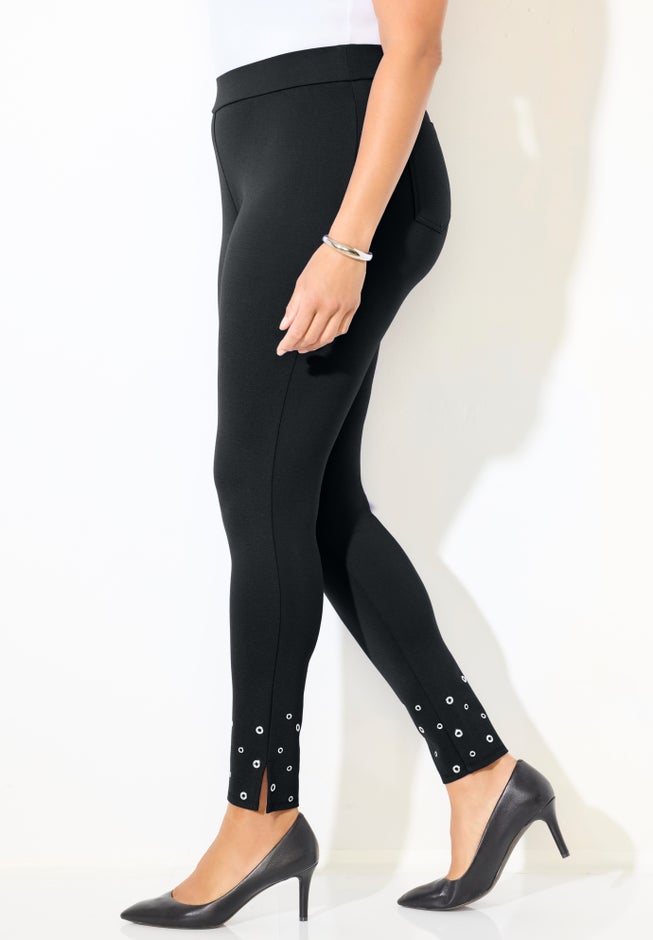 Black Label Grommet Ponte Pant image number 2