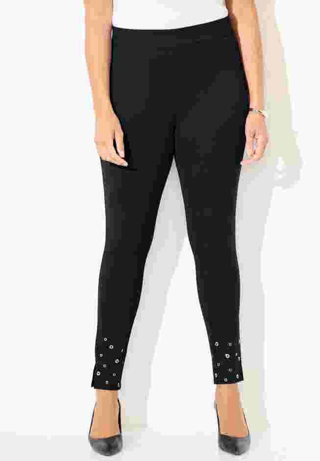 Black Label Grommet Ponte Pant image number 0