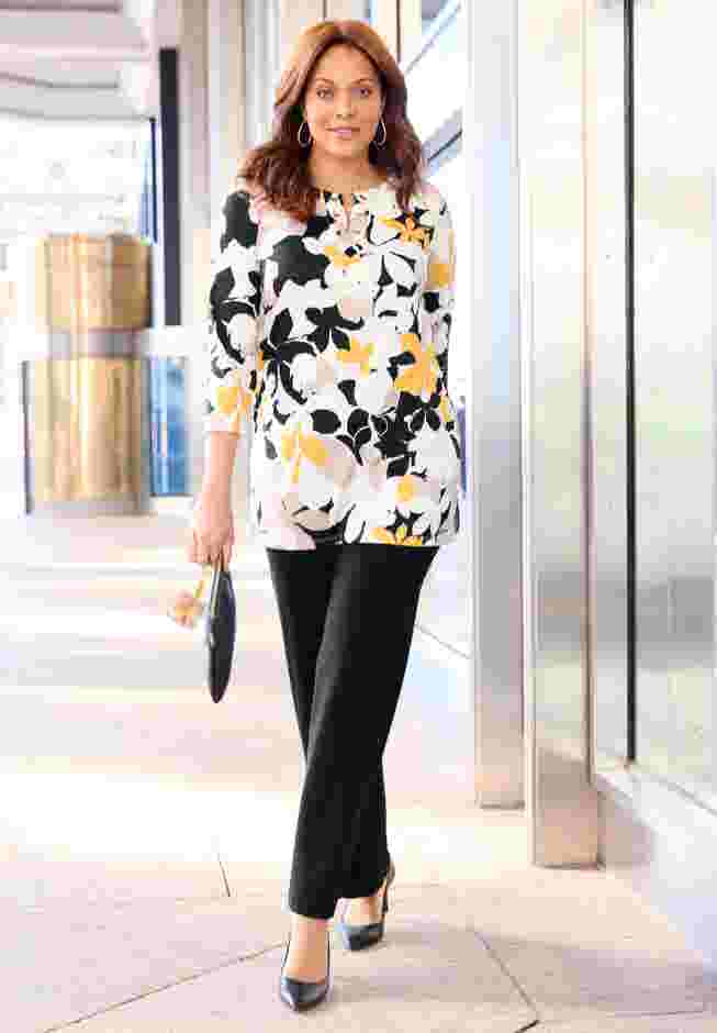 Ponte Wide Leg Pant image number 1