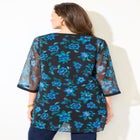 Y-Neck Half Placket Blouse image number null