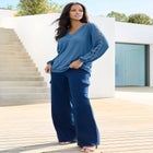 Lace Trim and Appliqu&eacute;d Tee image number null