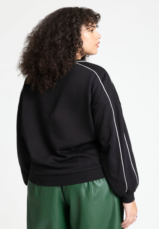 Sweatshirt With Piping image number 1