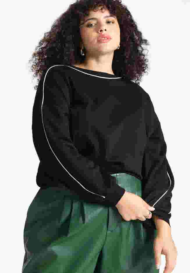 Sweatshirt With Piping image number 0
