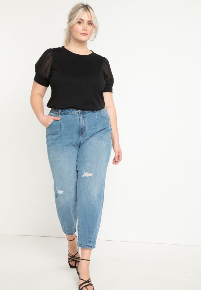 Combo Sleeve Tee image number null