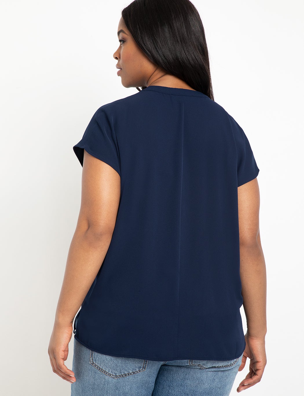 Notch Collar Blouse image number 1