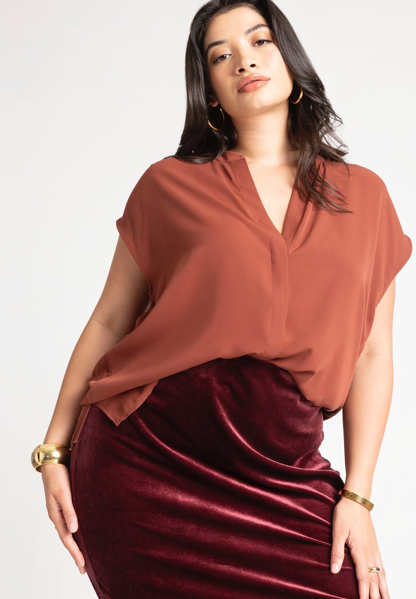 Notch Collar Blouse image number 0