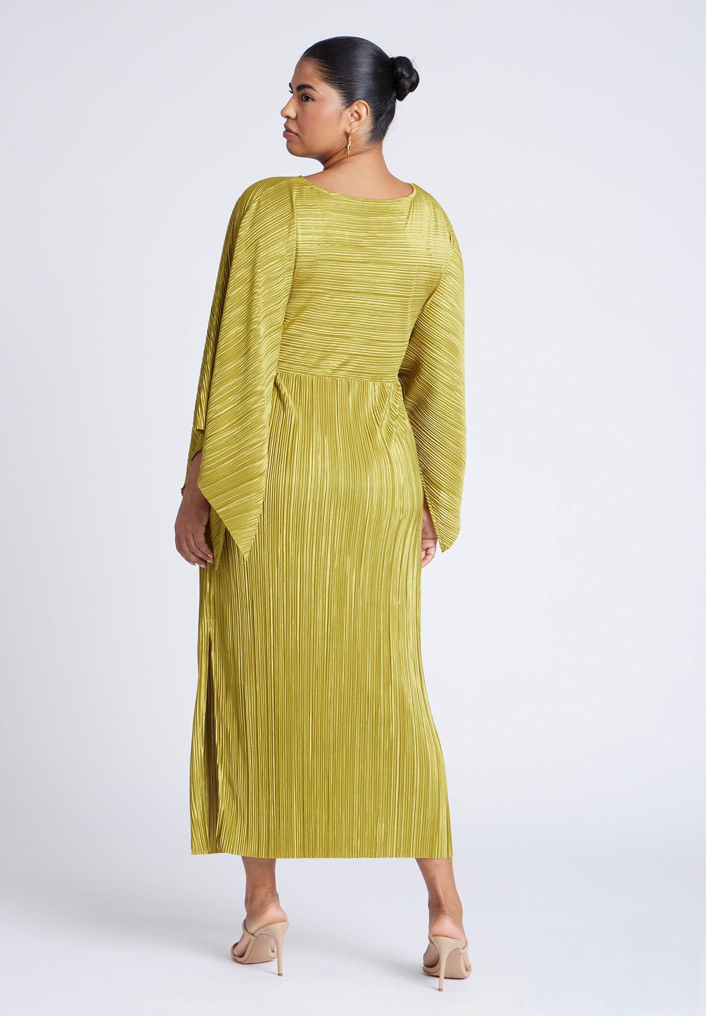 Cape Effect Plisse Dress image number 1