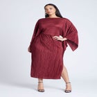 Cape Effect Plisse Dress image number null