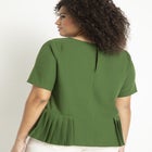 Pleated Hem Top image number null