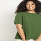 Pleated Hem Top image number null