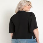 Bow Blouse With Flutter Sleeve image number null