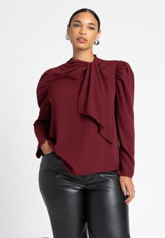 Drape Front Blouse