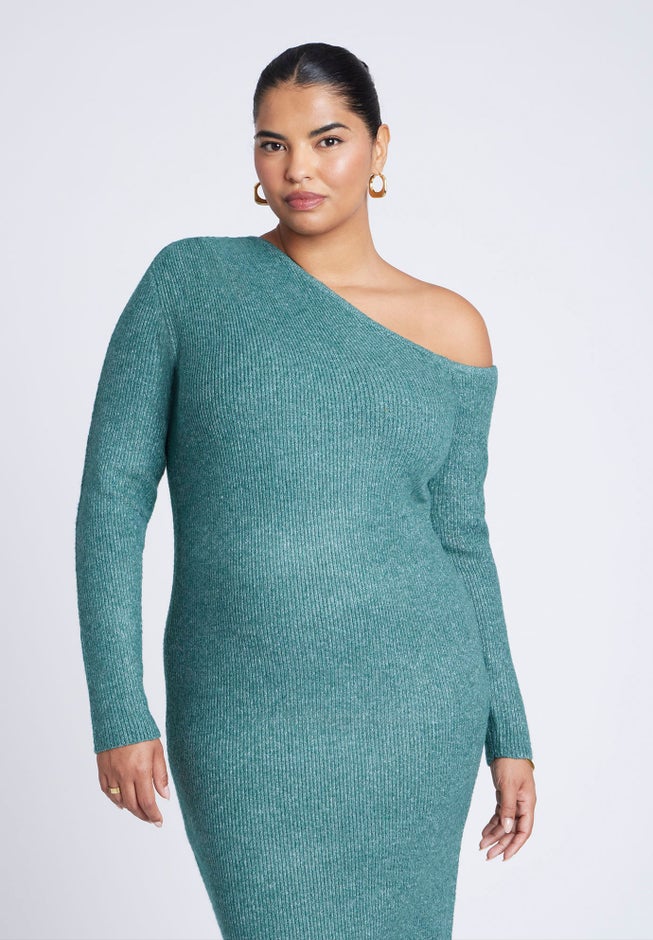 Off Shoulder Sweater Dress image number 2
