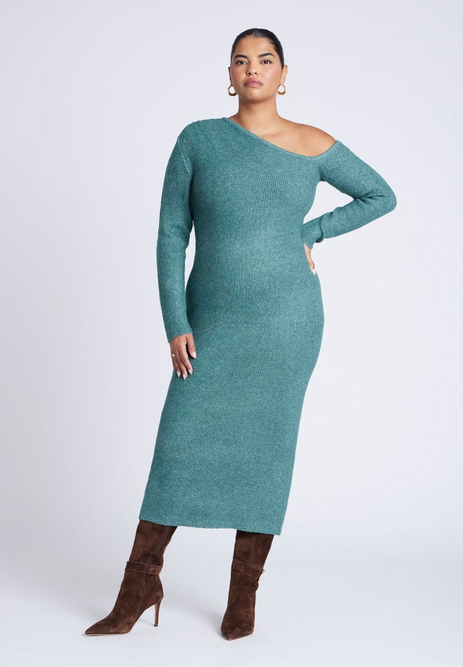 Off Shoulder Sweater Dress image number 3