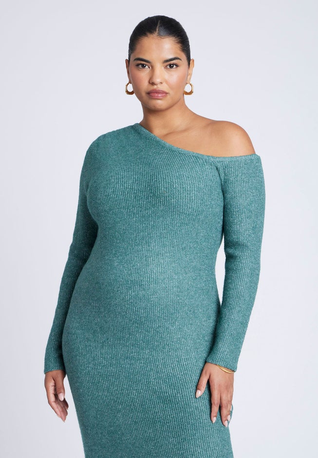 Off Shoulder Sweater Dress image number 4